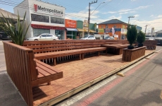 Parklet em Rio do Sul: advogado aposta em espaço de entretenimento para a população
