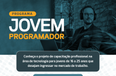 Jovem Programador: inscrições abertas para o projeto de capacitação tecnológica