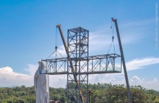 Primeira Cruz Panorâmica do mundo Cruz é erguida em Ituporanga e passa a integrar Santuário que está em construção