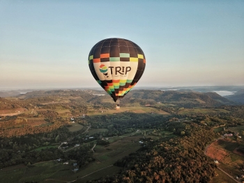 Voos de balão pelo céu da Serra Gaúcha