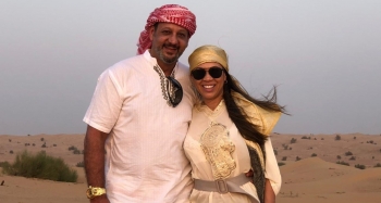 Amir e Adriana El Haje comemoram aniversário em Dubai