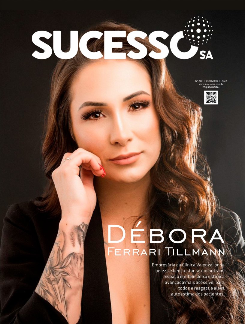 Capa da revista Sucesso SA com Débora Ferrari Tillmann